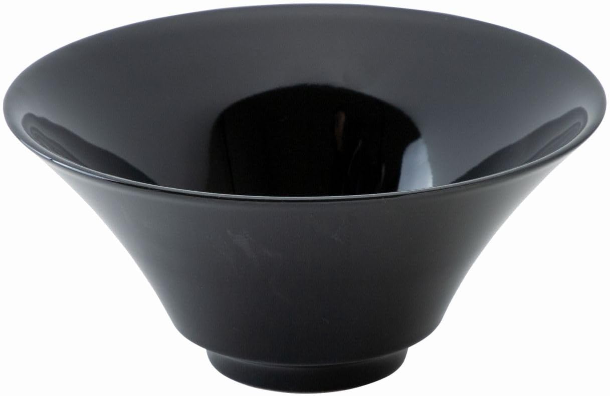 Hanaden Koyo 50140024 Koyo Pottery Hakusho 7.5 inches (19 cm), Deep Mouth Ramen Ramen Bowl, Red, White Chinese, Mino Ware, Dishwasher Safe, Made in Japan