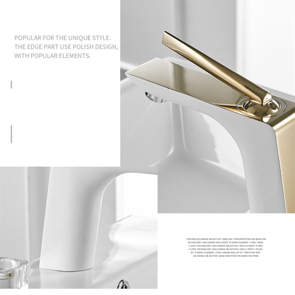 Waschtischarmaturen, modern, weiß, verchromt, Messing, Badezimmer-Waschbecken-Wasserhahn, Einhand-Loch, WC, Bad, Mischbatterie, Wasserhahn, Kran, Chrom, CHINA