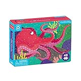 Mudpuppy Pacific Octopus – Mini Puzzle Featuring Vibrant Octopus Seascape Perfect Travel Activity for Children Ages 4 and Up