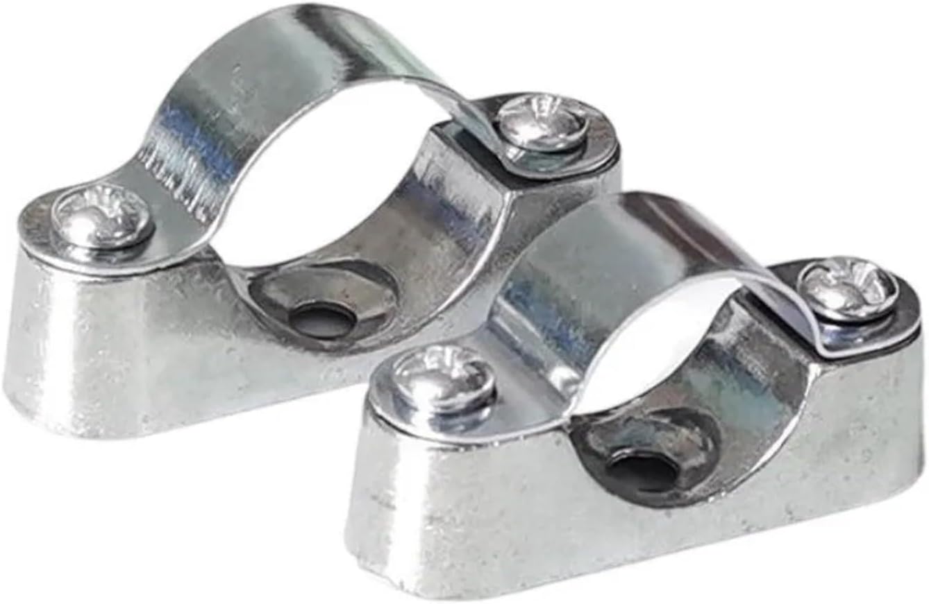 5/10Pcs 16mm-50mm Adjustable Pipe Clamp Hardware Fastener With Screw Saddle Clip Fixed Clip Aluminum Alloy / 304 Stainless Steel(16mm)