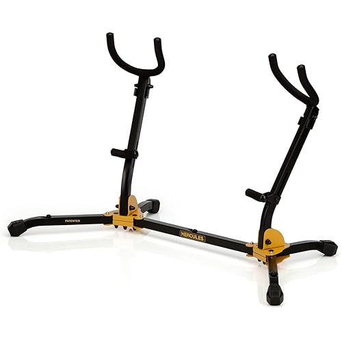 Hercules DS537B Dual Alto/Tenor Saxophone Stand