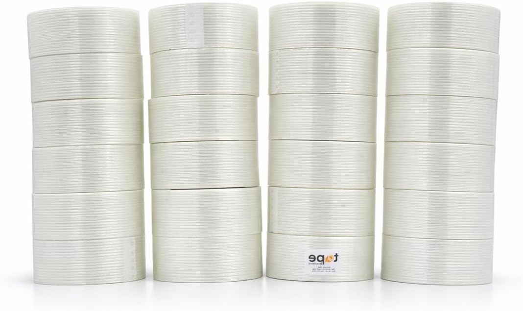MAT Commodity Grade Fiberglass Reinforced Filament Strapping Tape - 2 in. Wide x 60 yds. (Pack of 24) Filaments Run Lengthwise