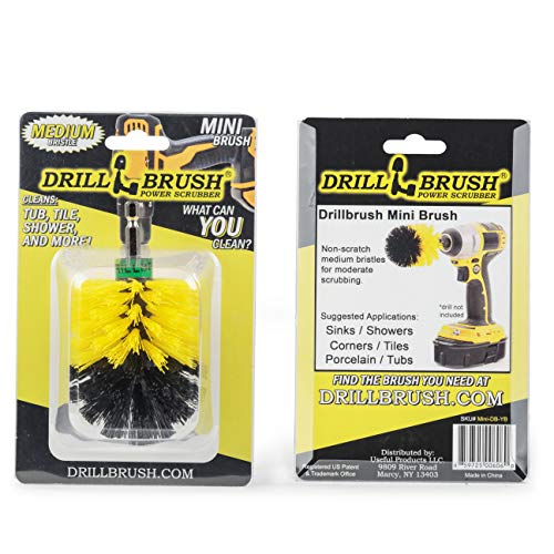 Cleaning Supplies - Bathroom Accessories - Drill Brush - Shower Curtain - Bath Mat - Bathroom Cleaner - Grout Cleaner - Scrub Brush - Bathtub - Sink - Toilet - Shower Cleaner - Flooring - Spin Brush