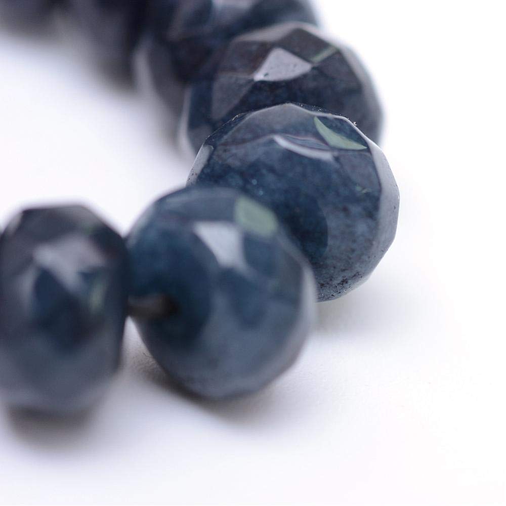 COLLANA ORO GIALLO, 18K, SFERE DI GRANATO ROSSO DA 4 MM, LUNGHEZZA 40- – Gioielleria - Foto 8