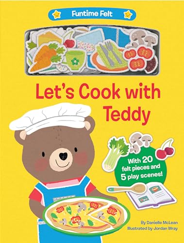 Let's Cook with Teddy: With 20 colorful felt play pieces (Funtime Felt) image 5