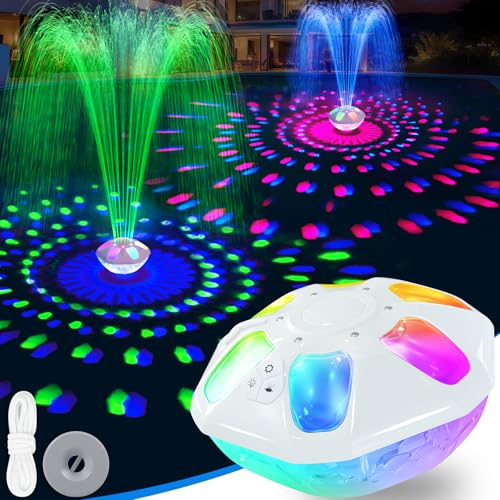 ChlorStar Upgraded Pool Fountain,9000mah Rechargeable...