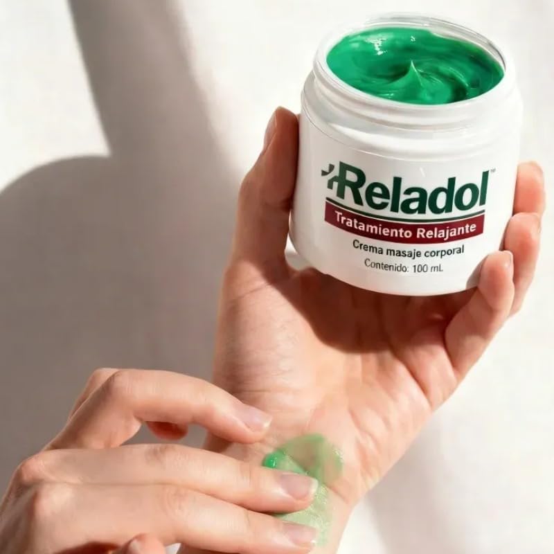 Reladol™ Crema para Alivio Muscular y Articular – Efecto Frío/Calor con Aloe Vera, Mentol y Avena – Recuperador Muscular – Acción Rápida y Pieles Sensibles – Fabricado en España