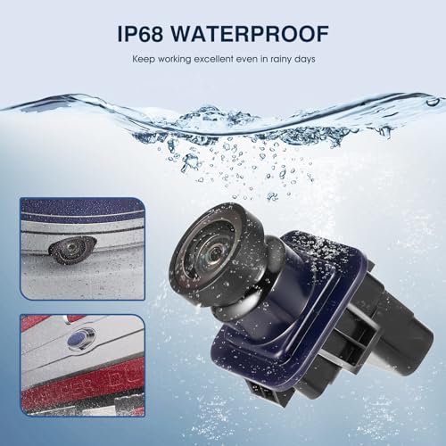 Image of Rear View Backup Reverse Camera Compatible with Ford F250 F350 F450 F550 Super Duty 2013 2014, Safety Parking Back Up Assist Camera OE Number EC3Z-19G490-A