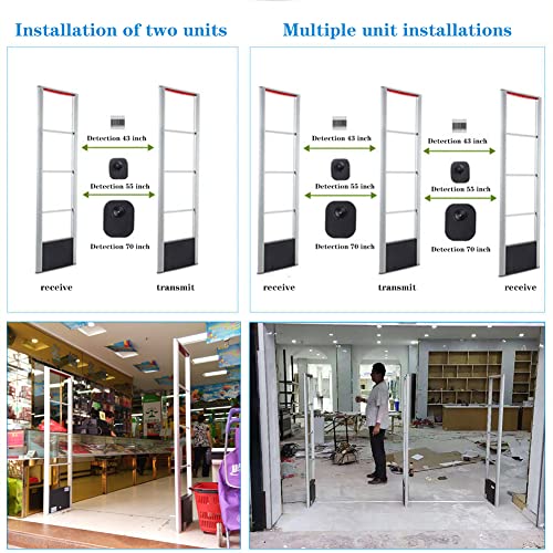 Pacaba Rf 8.2Khz Security Tower, Retail Anti-Theft Equipment Detector Clothing Security Tags, Dual Voltage 220-110V Market Theft-Prevention Eas System, Sound And Light Alarm #TOP6