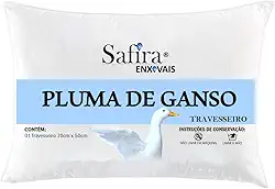 Travesseiro pluma de ganso antialérgico e anti ácaros sintética branco com desenvolvimento ecológico 100% vegano