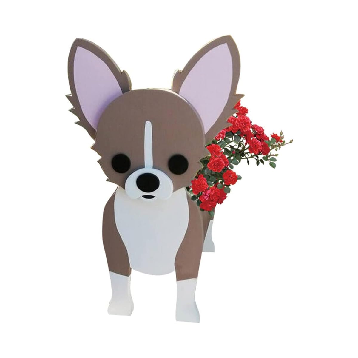 Cute Dog Planter Pot, Detachable PVC Animal Flower Pots for Succulents