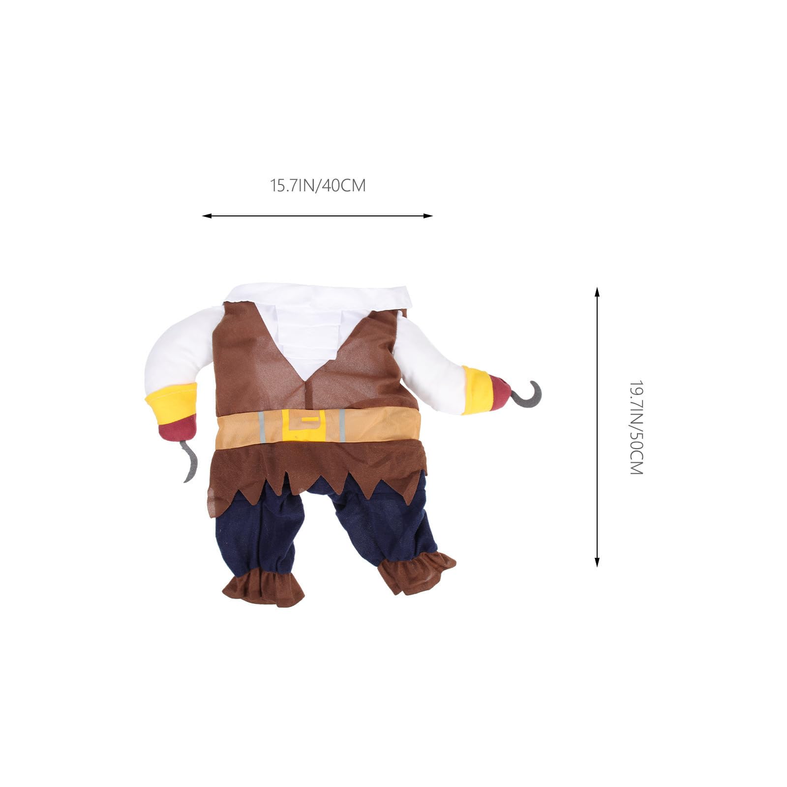 4 Set Costume Pirata per Cani e Gatti, Cotone Xl, Halloween