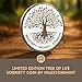 MilestoneMint Tree of Life AA Sobriety Coin - Affirmation Sobriety Chips, Recovery Coins, AA Chip, Sober Coin w/Serenity Prayer – 2D Raised Textured Medallion Included w/Capsule, Card, Pouch, Gift Set