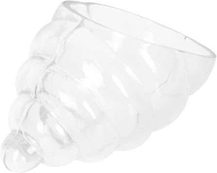 Snail Shaped Glass Salad Bowl Artistic Tableware Food Holder for Fruits and Desserts Elegant Kitchen Decor for Parties and Gatherings