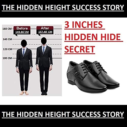 Image of BXXY 3 Inch Height Increasing Formal Faux Leather Derby Shoes