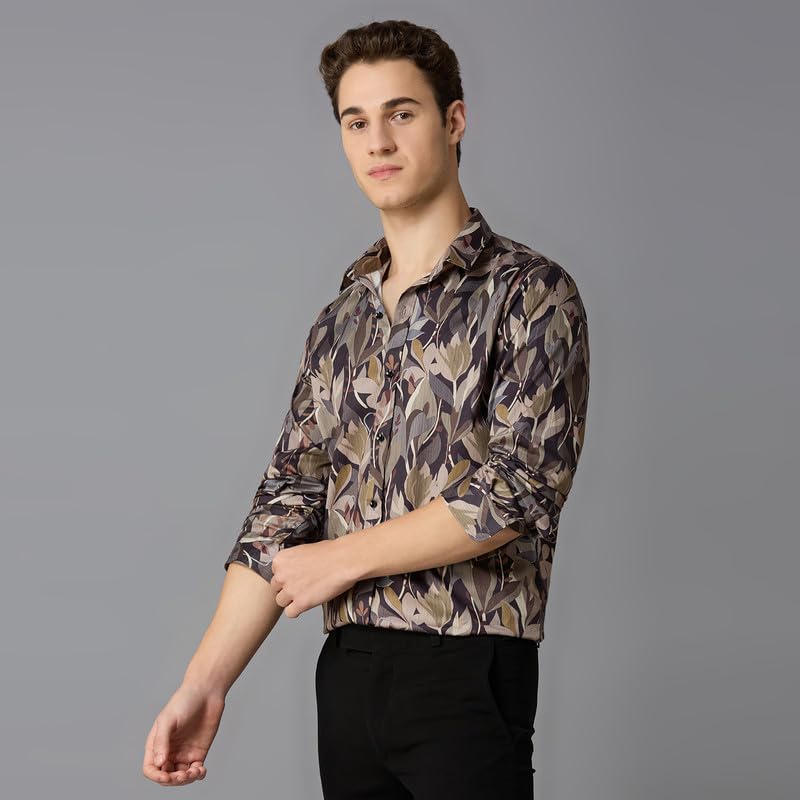 Image of MARK & ALBERT Men's Slim Fit Cotton Formal Shirt
