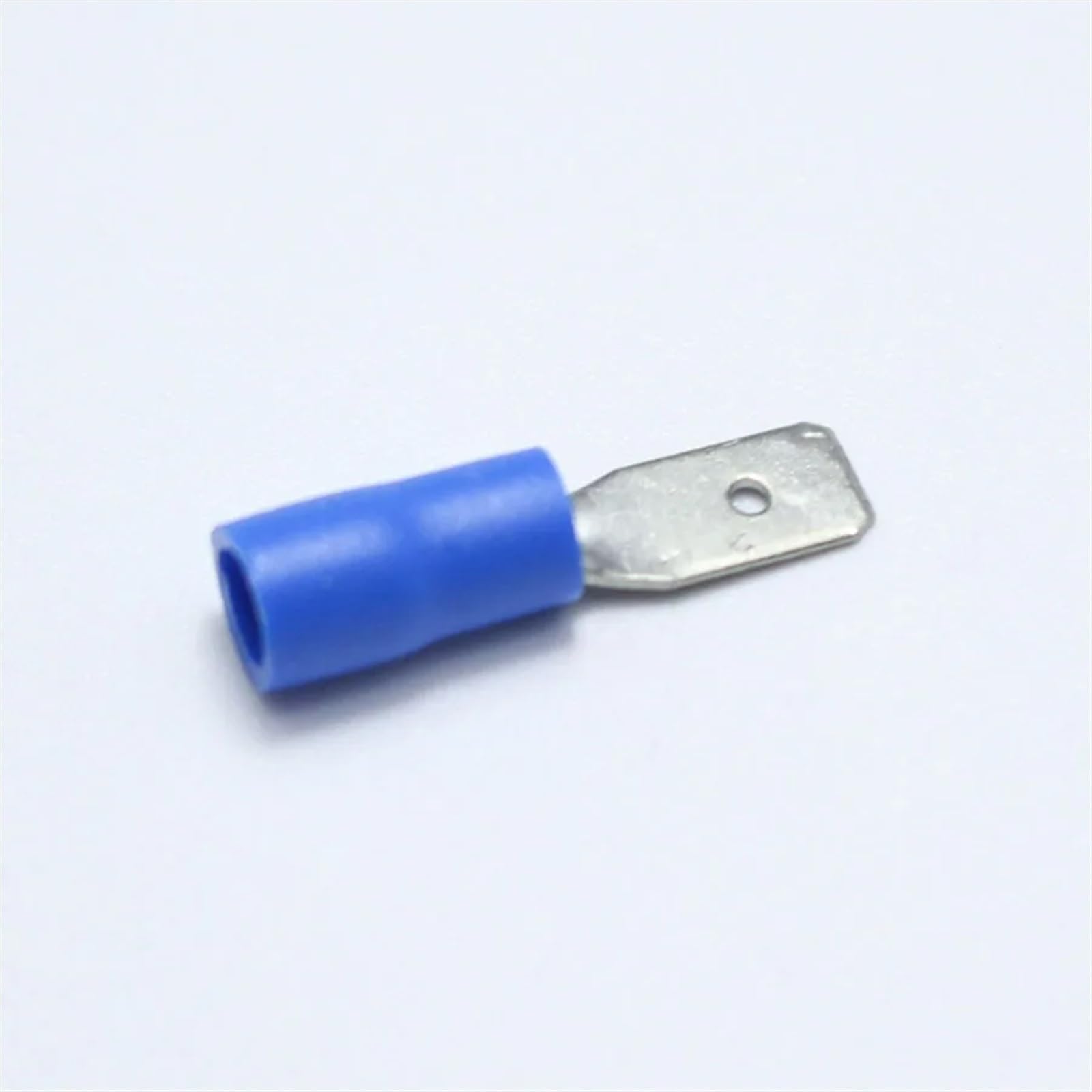 100 conectores eléctricos azules preaislados de terminal de horquilla macho + hembra de 4,8 mm for cable de 16 a 14 AWG/cable de 1,5 a 2,5 mm²