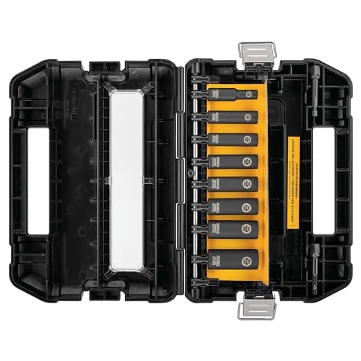 DEWALT Schlagschrauber Steckschlüsselsatz, SAE, 3/8 Zoll, 10-teilig (DW22838)