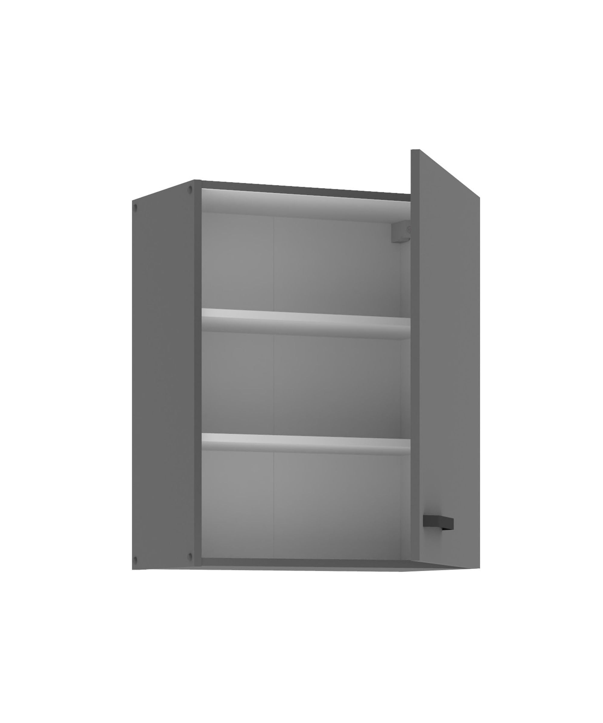 Kuechen-preisbombe Küche Nessa Hängeschrank 60 cm Anthrazit Küchenzeile Küchenblock Einbauküche