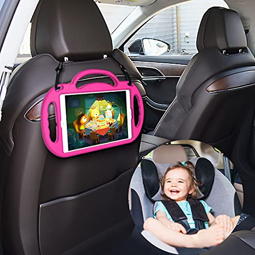 Image of SUPLIK Kids Case for iPad 9th /8th /7th Generation (10.2 inch, 2021 /2020 /2019), iPad 10.2 inch Kidproof Case with Shoulder Strap Handle Stand for Apple iPad 7th /8th /9th Gen, Pink