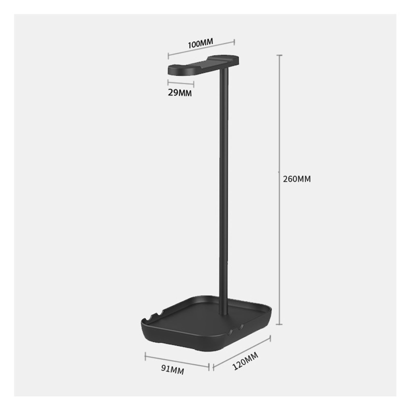 MRKU Supporto per Cuffie, Gancio per Auricolari da scrivania in Lega di Alluminio, Universale, per Gaming, da posizionare sotto la scrivania, Accessori per Auricolari