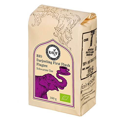 Rauf Tee Schwarzer Tee - BIO Darjeeling First Flush Flugtee 100g Cover
