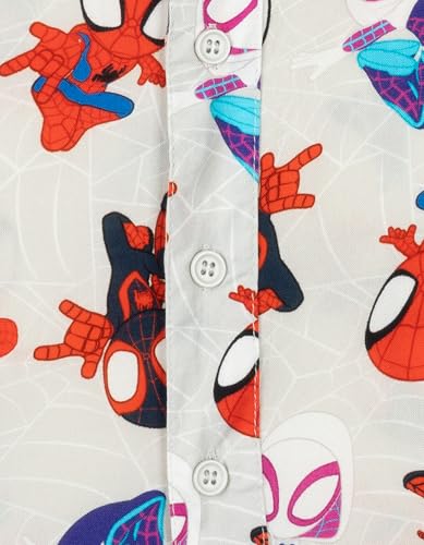 Marvel Spidey and His Amazing Friends Hawaiian Button Down Shirt Toddler to Little Kid Sizes (2T - 7-8) - image 4