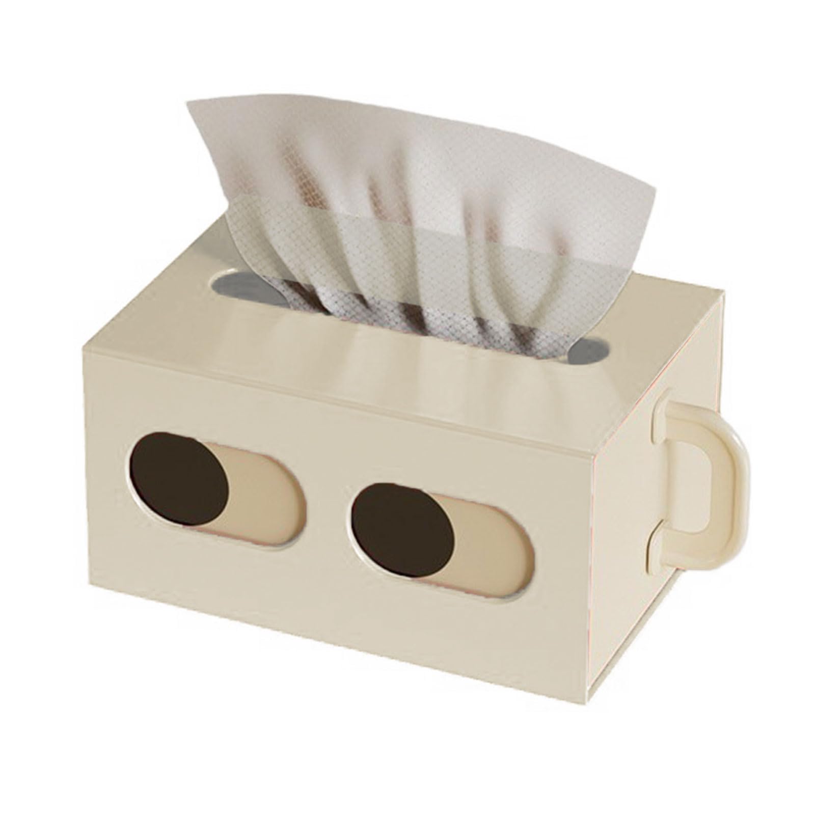 Playful Styles Desktop Tissue Dispenser with Pull Feature for Car Kitchen or Application Rectangular Tissue Box