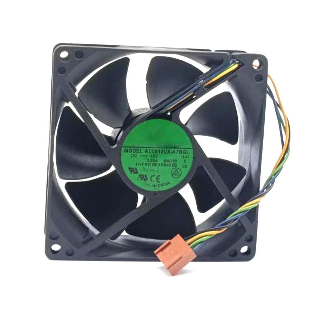 Cooling Fan AD0912UX-A7BGL DC12V 0.50A 92 * 92 * 25MM 4PIN New