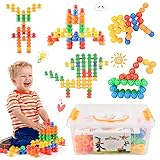 ZOZOPLAY Montessori Toys for Kids, Stacking Toys for Toddlers, Play and Learn STEM Toys, Fine Motor Skills Toys, Sorting Counting Learning Toy Educational Toys 3+ Years Old…