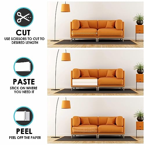 Kratzfolie Katzen Selbstklebend, Katzen Kratzschutz Sofa Transparent, Kratzschutz Wand, Kratzschutzfolie, Couch Katze, AntiKratz Tape für Möbel Couch Sofa Wand Tür Schutz