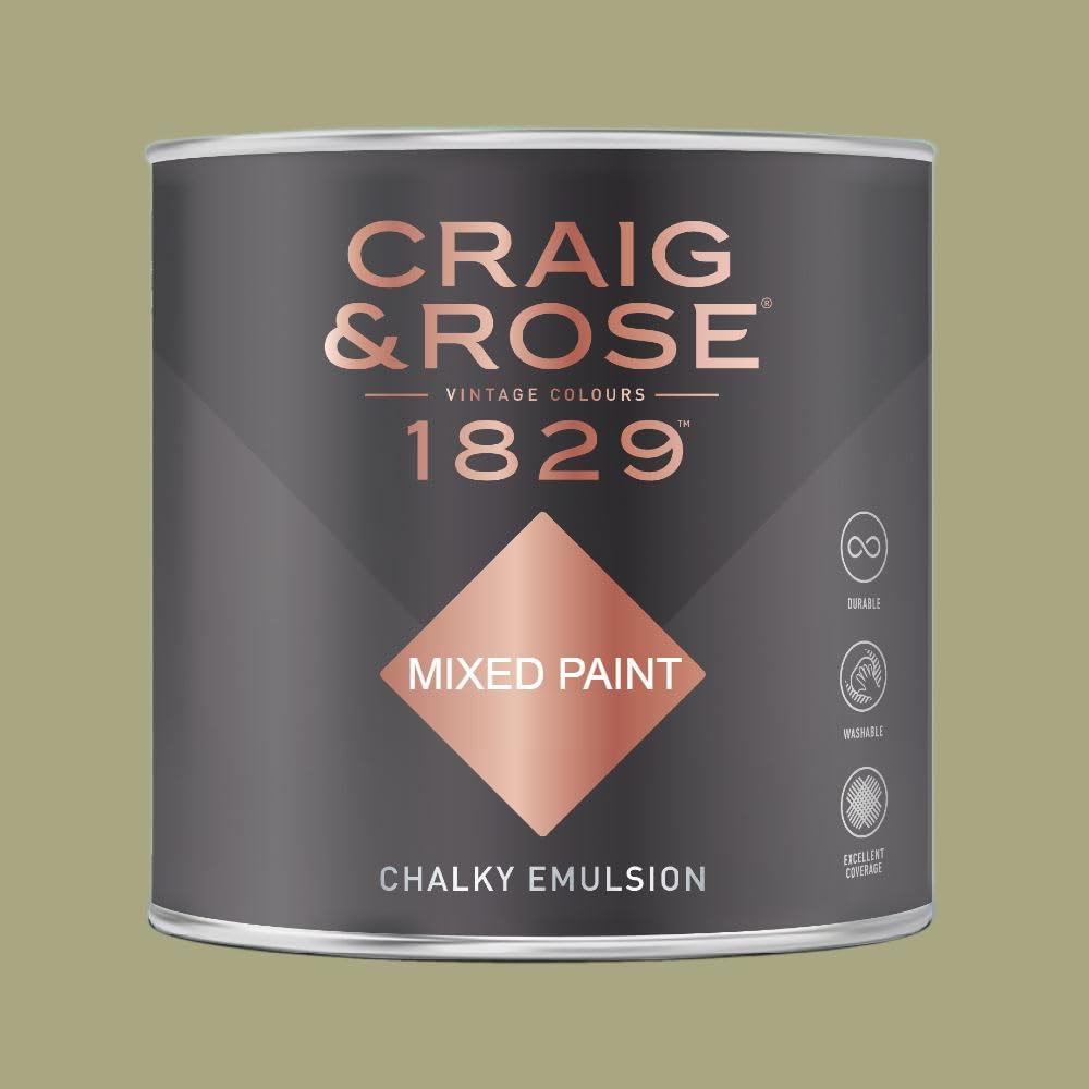 Paint Stop CRAIG & ROSE 1829 CHALKY EMULSION TAPESTRY GREEN 750ML