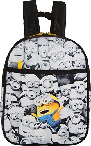 Fabrizio DespicableMe Minions: Mochila infantil  29 cm  3D   color negro