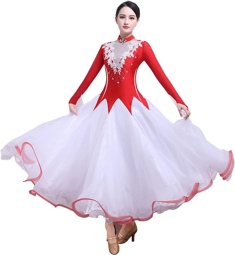 社交ダンス練習着レッスン着パーティ新品SICO-PON花柄上下セットドレス