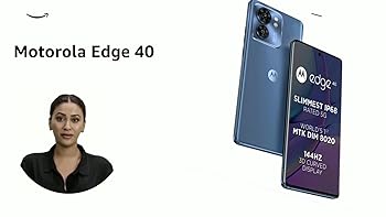 Refurbished) Motorola Edge 40 5G (Lunar Blue, 8GB RAM, 256GB