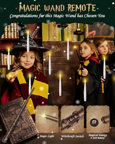 Floating-Candles-with-Wand-10PCs-Christmas-Decorations-Magic-Hanging-Candles-Flickering-Light-Flameless-Candles-with-Remote-for-Halloween-Outdoor-Indoor-Window-Home-Bedroom-Birthday-Party-Decor Floating Candles with Wand 10PCs Christmas Decorations Magic Hanging Candles Flickering Light Flameless Candles with Remote for Halloween Outdoor Indoor Window Home Bedroom Birthday Party Decor