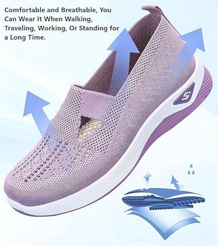 LOSD Orthowalkway Womens Shoes, Women's Woven Orthopedic Breathable Soft Shoes Arch Support, Zapatos Ortopédicos para Mujer4
