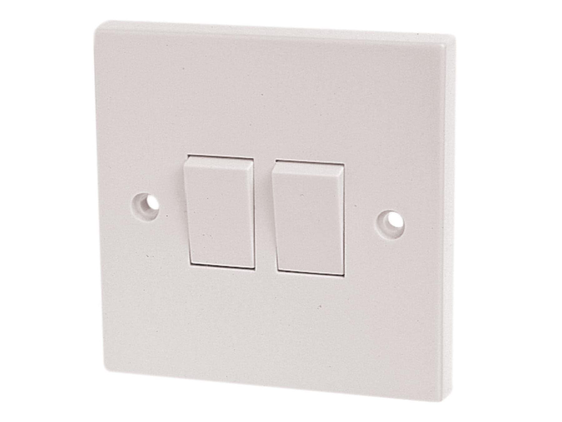 B&Q -  4403Nb Light Switch 2-Gang 2-Way 10A Dcn4403Nb