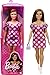Barbie Fashionista Muñeca curvy vitiligo con vestido de lunares y accesorios de moda de juguete (Mattel GRB62)