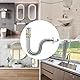 Ghazpmuk Abflussrohr-Kit für Waschbecken Abfluss, Waschbecken Ablaufgarnitur Kit, Abflussrohr Waschbecken, Pop up Ablaufventil, Geruchsdichte Insektendrainage Kits, für Bad, WC, Küchenspüle