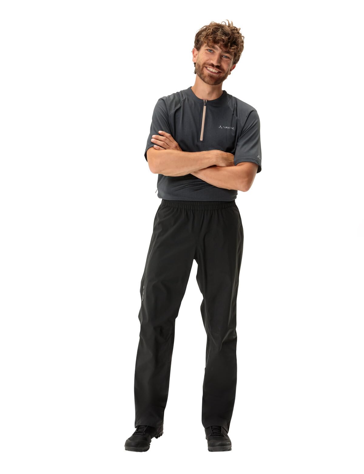 VAUDE Pantalon Yaras Rain Zip Iv pour Homme Classique