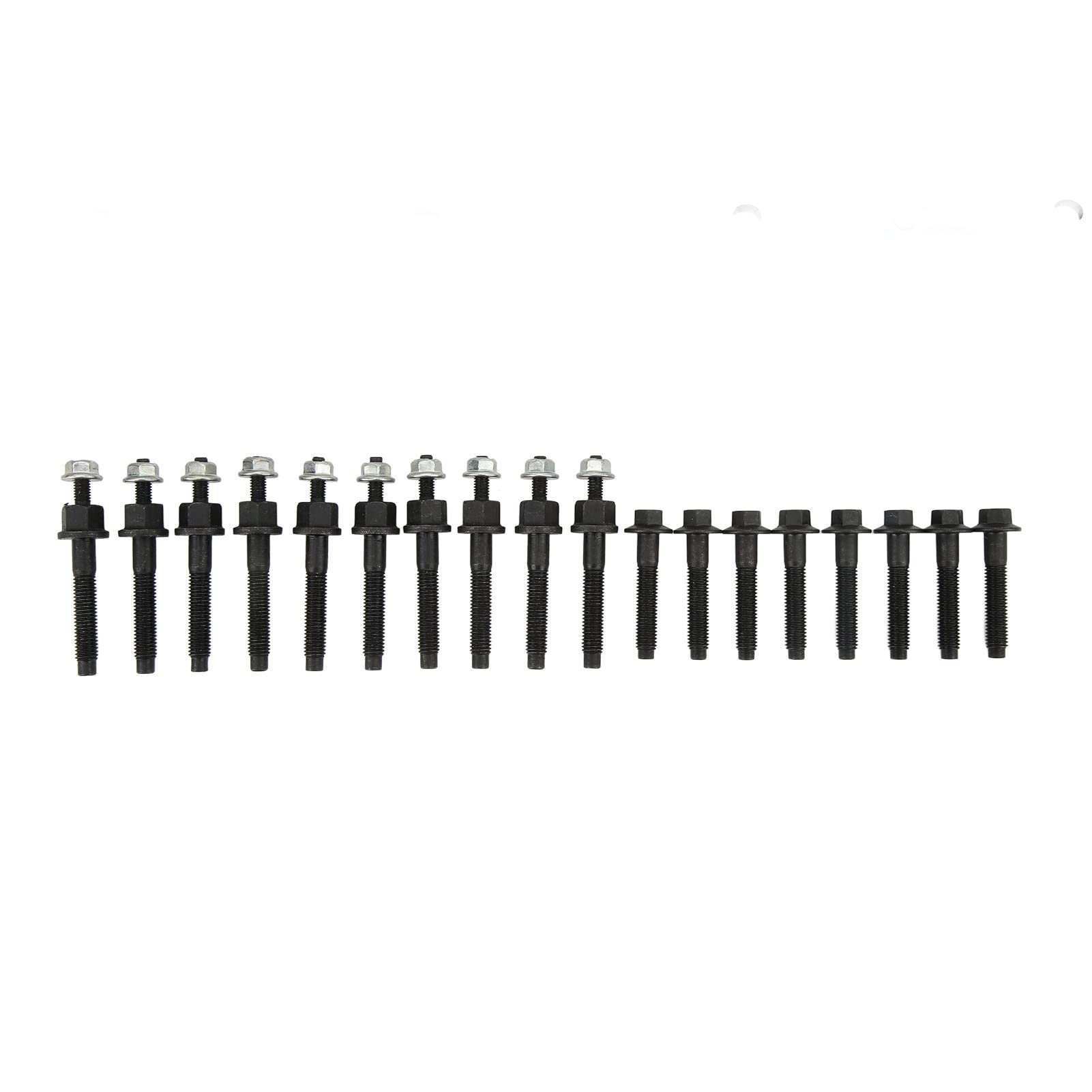 Set Guarnizioni Collettore di Scarico con Viti Prigioniere 05045495AA Sostituzione in Alluminio Ad Alta sigillabilità per CHALLENGER 5.7L