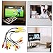 WATIIFUFU 4pcs 3.5mm to 3-Way Composite Female Audio Adapter Cable Splitter Cord for Tv Set-top Box Stereo Audio Connection Household Electronics