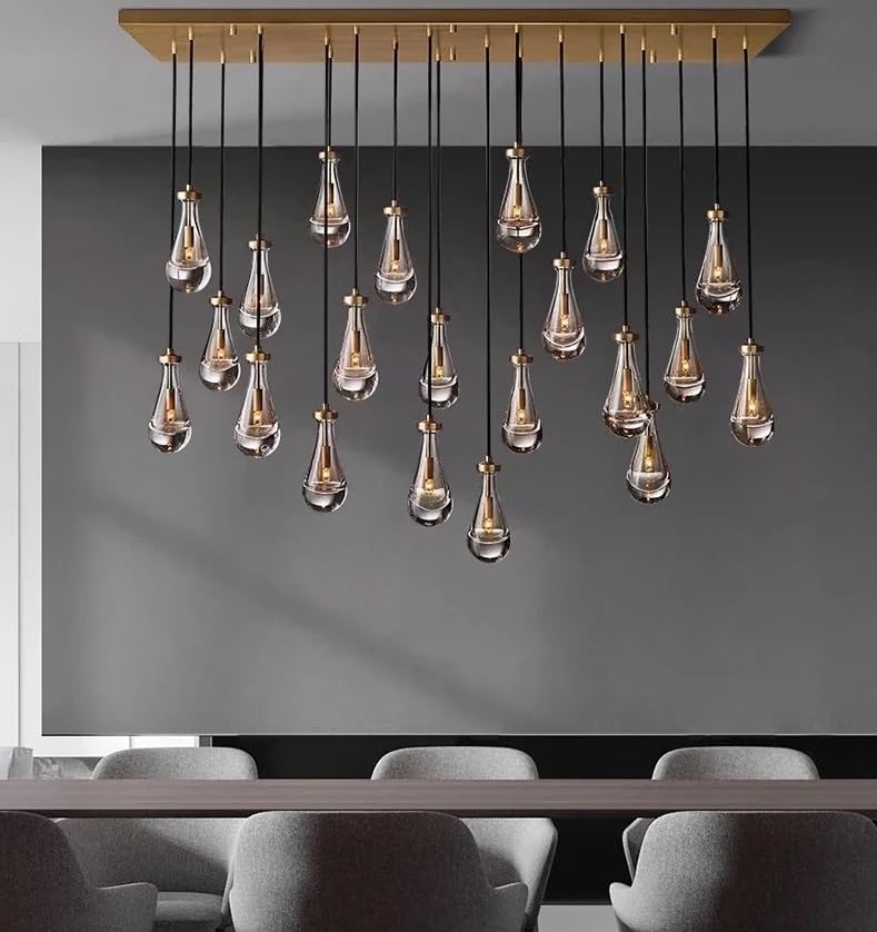 Chandelier Light Modern Ceiling Chandeliers for Dining Room Hanging Light Fixture Pendant Lamps for Living Indoor Lighting A