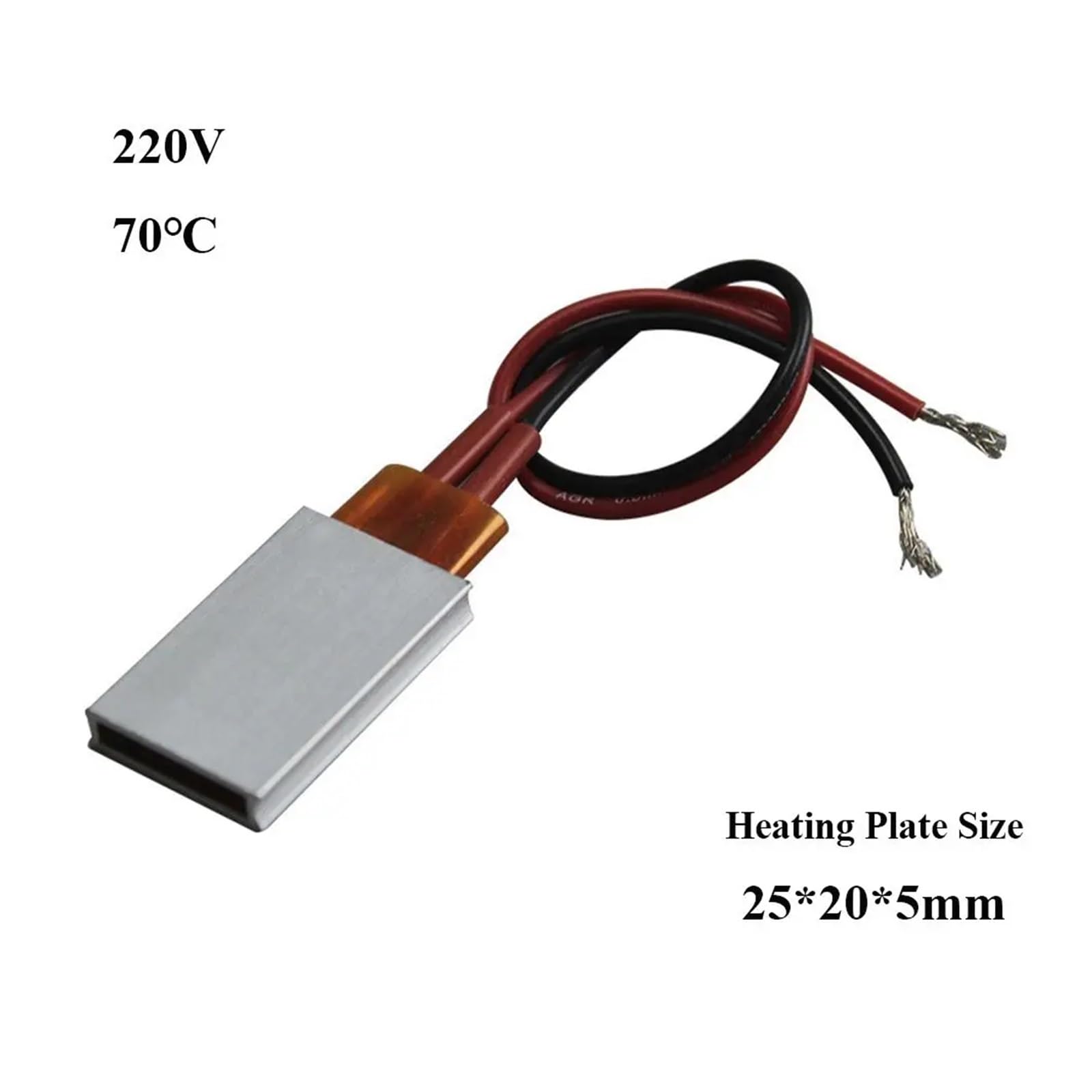 Zespół ogrzewania PTC, Ceramiczny element grzejny PTC 12 V 24 V 36 V 48 V 110 V 220 V 80-270 stopni Dwa rozmiary(110v 230 Degree)