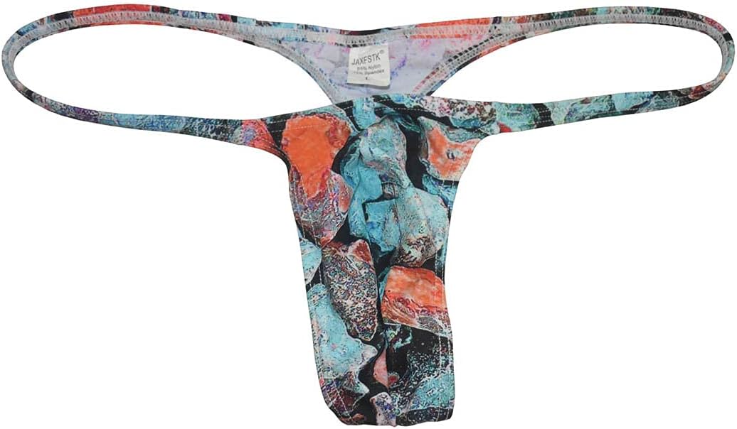 OROCOJUCO Men's Mini Bikini T-back Underwear Slim Cut Pouch Swim G-string Minimal Coverage Tangas Hipster String Thong - Image 2