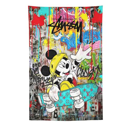 Banksy oNV[ XP[g{[h~bL[}EX |X^[ ^yXg[ N[ ǃA[g  A[gpl ItBX Mtg60"x90"