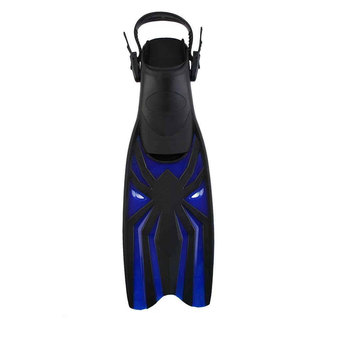 Ruilogod Pływanie Nurkowanie Snorkelling Szkolenie Regulowany Pełna Foot Niepoślizgowa Snorkel Floating Flat Flippers Rozmiar M Para niebieski