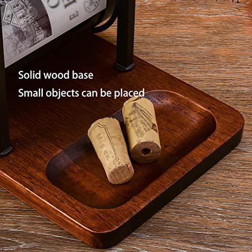 Soporte para botellas de vino RUVOO para 6 botellas y 2 copas miniatura 6