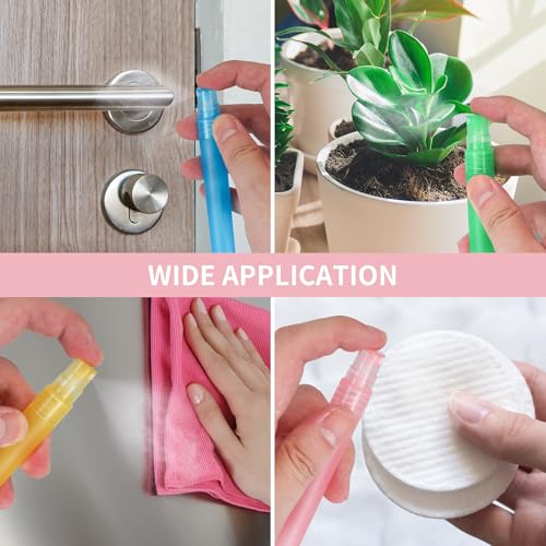 80 Pcs 10 ml Plastic Perfume Bottles, Fine Mist Spray Bottle Empty, Plastic Perfume Bottles for Travel Makeup (Colorful)4